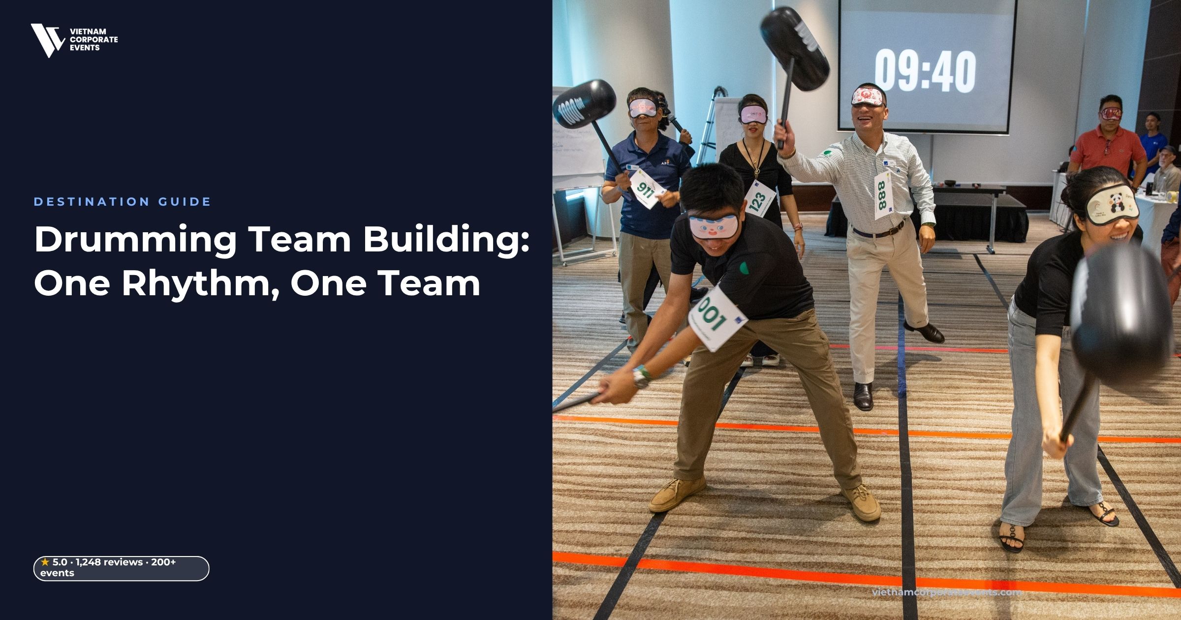 Drumming Team Building: One Rhythm, One Team