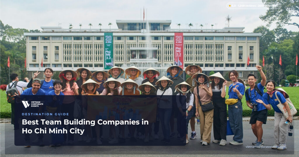 best team building companies ho chi minh city facilitators running a corporate event