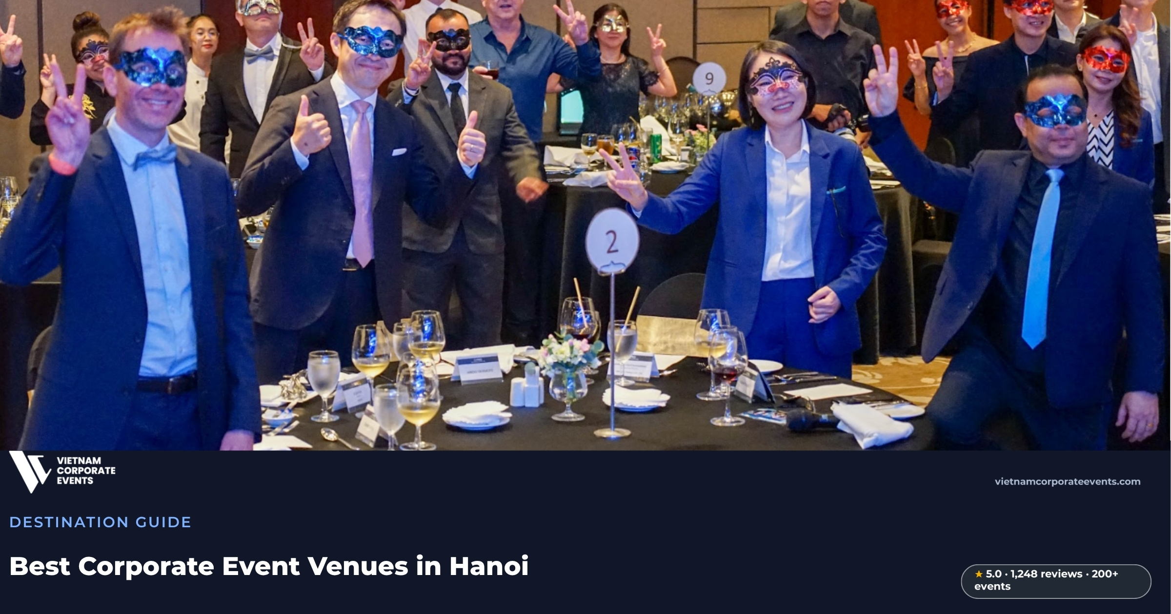 corporate event venues hanoi ballroom set for a corporate gala dinner