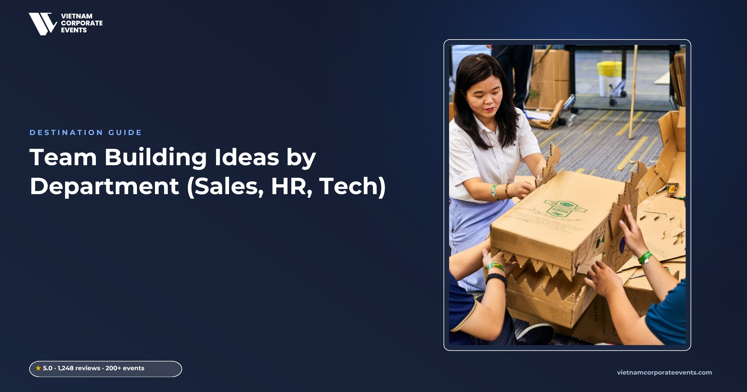 department team building ideas a functional team working through a group challenge