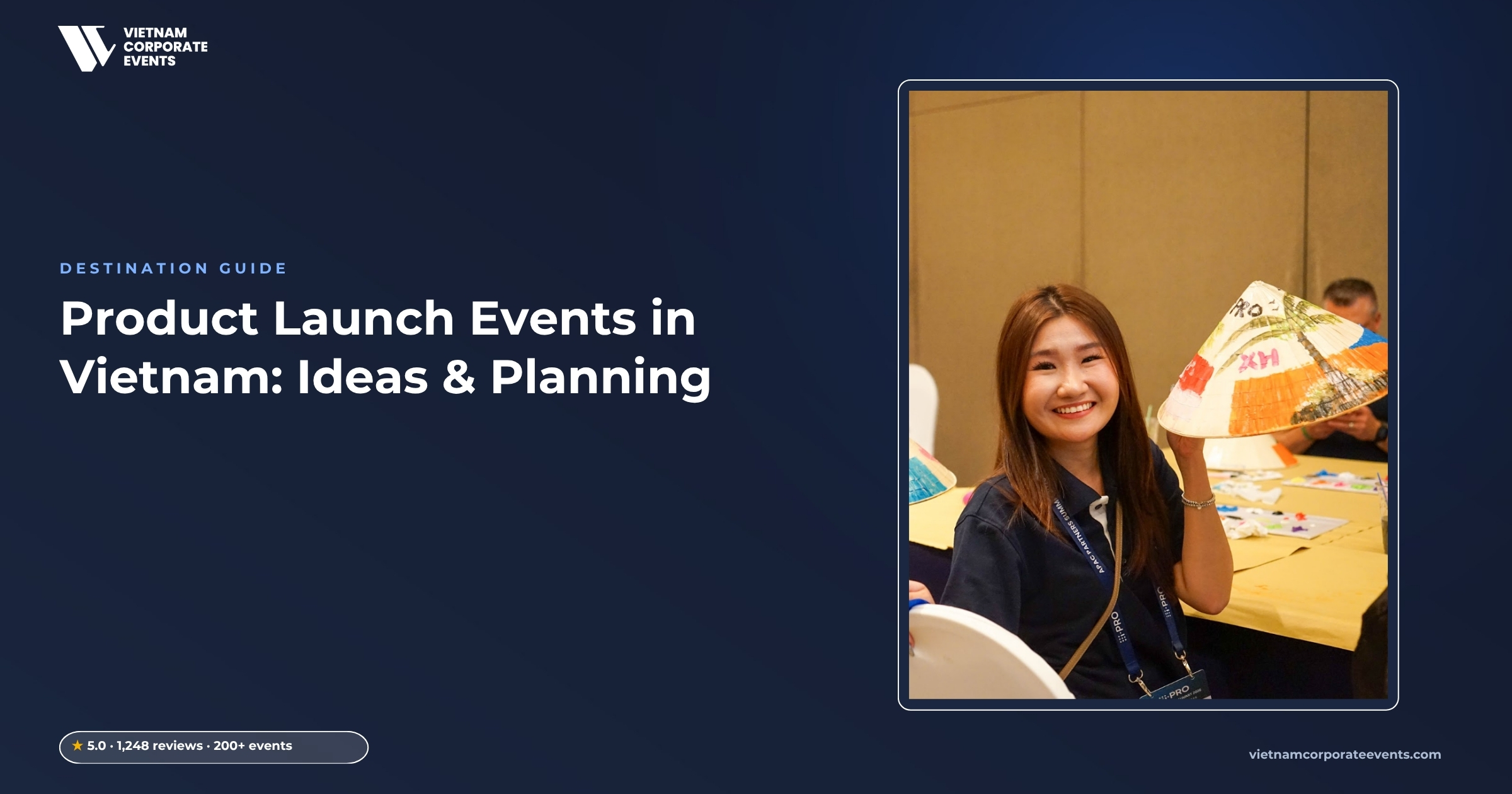 product launch event vietnam stage reveal with branded screens and press audience