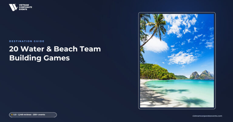 water team building games corporate teams competing in a beach water relay