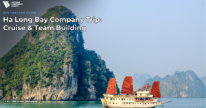 ha long bay company trip corporate cruise among limestone karst islands