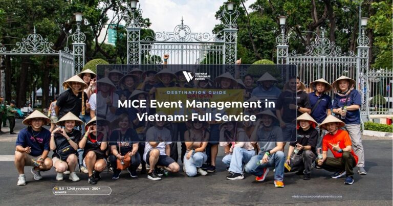 mice event management vietnam operations team coordinating a corporate conference