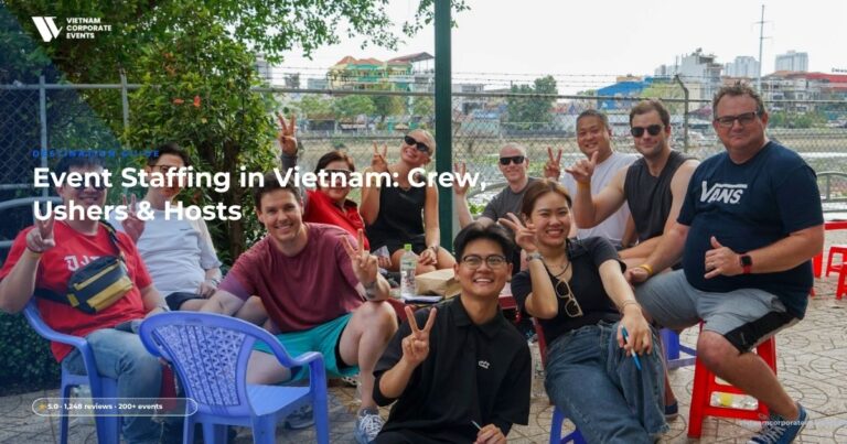 Success Stories event staffing vietnam registration and usher team welcoming corporate guests